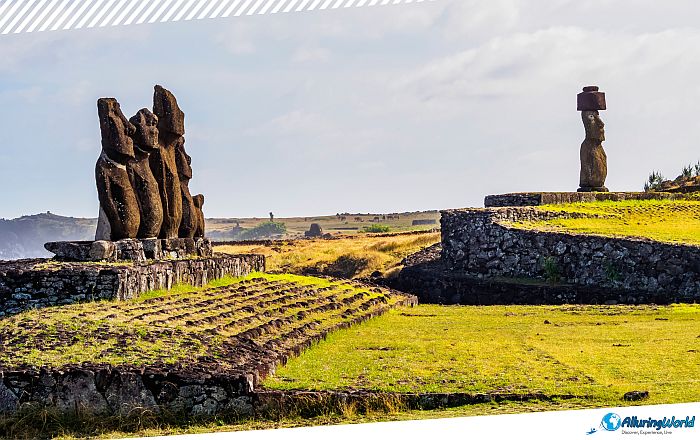 10 Moai Statues on Easter Island