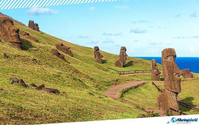 12 Moai Statues on Easter Island