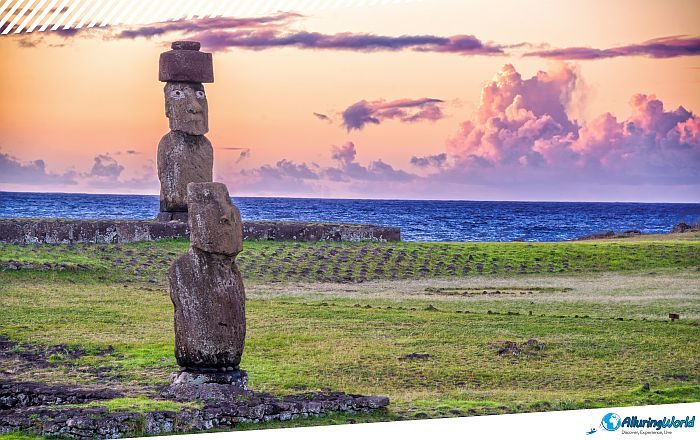 9 Moai Statues on Easter Island