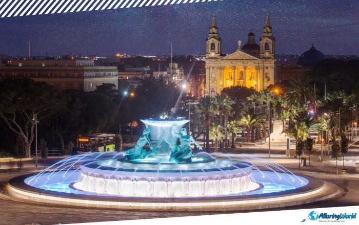 6 Triton Fountain in Valletta, Malta