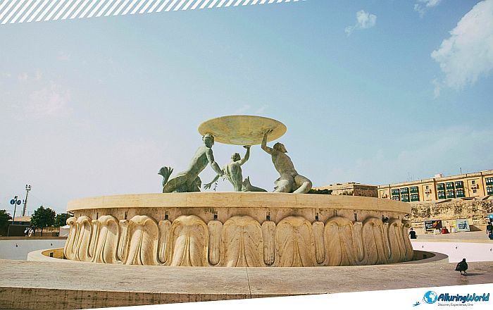 9 Triton Fountain in Valletta, Malta
