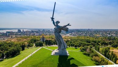 2 The Motherland Calls Monument in Volgograd, Russia