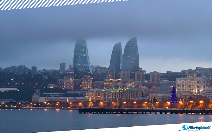 4 Flame Towers of Baku