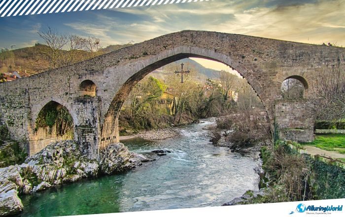 2 Roman Bridge in Cangas de Onís, Spain
