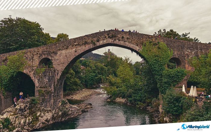 4 Roman Bridge in Cangas de Onís, Spain