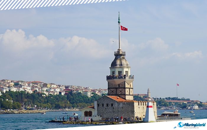 1 Maiden’s Tower in the Bosphorus Channel in Istanbul
