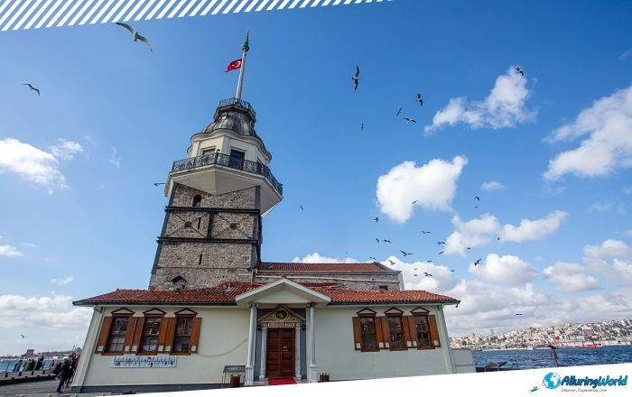 2 Maiden’s Tower in the Bosphorus Channel in Istanbul