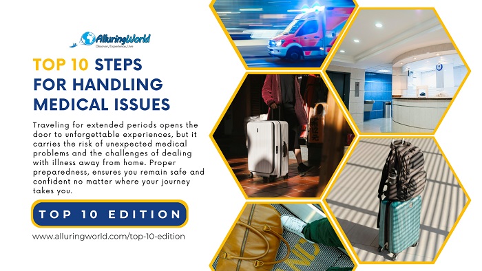10 Steps for Handling Medical Issues While Traveliing - Top 10 Edition