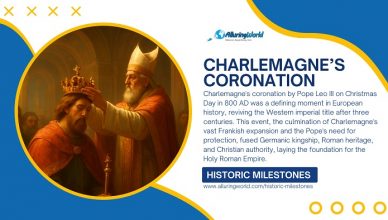 Charlemagne's Coronation in the Old Saint Peter's Basilica in Rome - Historic Milestones