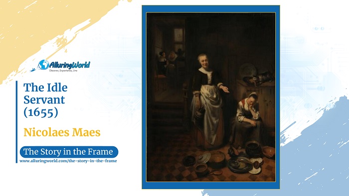 The Idle Servant by Nicolaes Maes - Vertical - The Story in the Frame