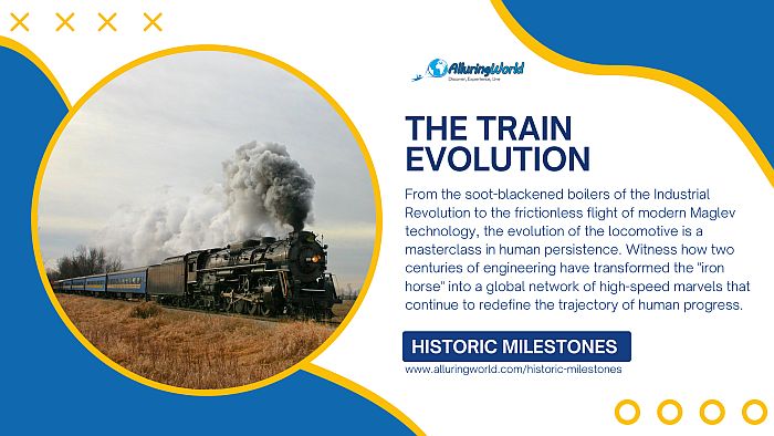 The Train Evolution - From Steam Engines to Maglev Trains - Historic Milestones