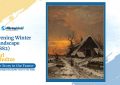Evening Winter Landscape by Carl Schultze - Vertical - The Story in the Frame