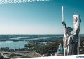 2 Motherland Monument in Kyiv, Ukraine