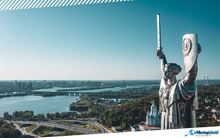 2 Motherland Monument in Kyiv, Ukraine
