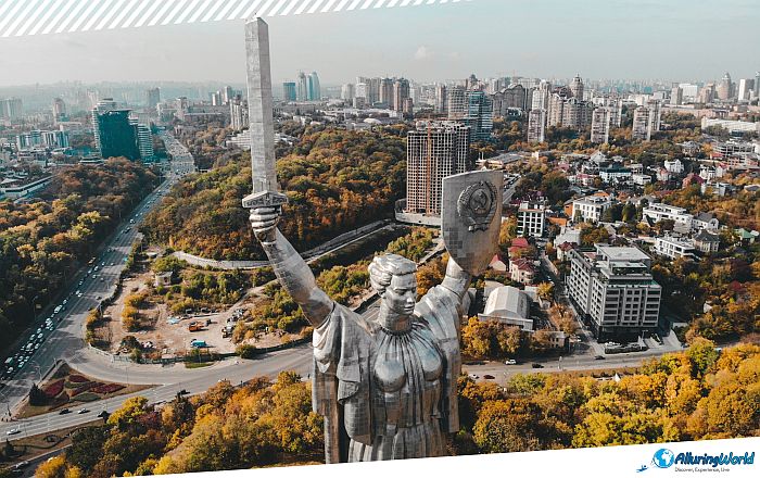 8 Motherland Monument in Kyiv, Ukraine