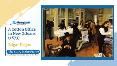 A Cotton Office in New Orleans by Edgar Degas - Horizontal - The Story in the Frame