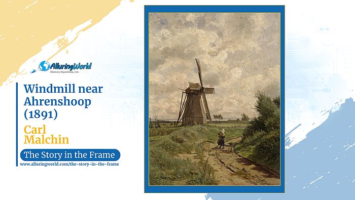 Windmill near Ahrenshoop by Carl Malchin - Vertical - The Story in the Frame