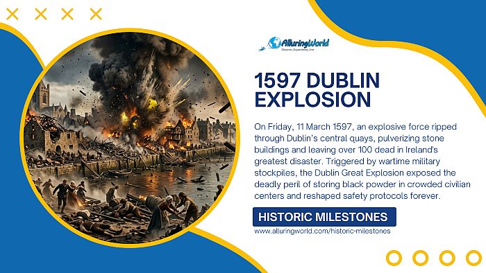 1597 Dublin Explosion - Historic Milestones