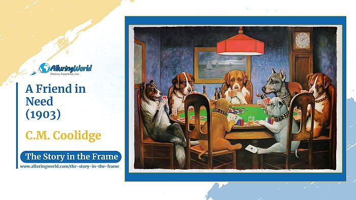 A Friend in Need by C.M. Coolidge - Horizontal - The Story in the Frame