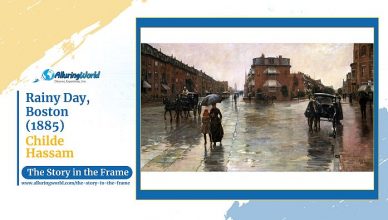 Rainy Day, Boston by Childe Hassam - Horizontal - The Story in the Frame