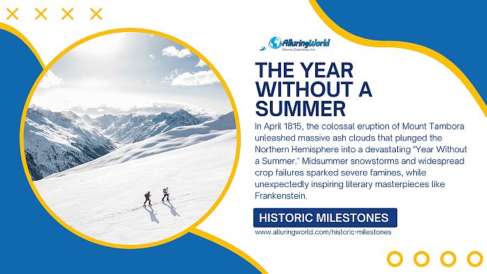 The Year Without a Summer How 1816 Changed History - Historic Milestones