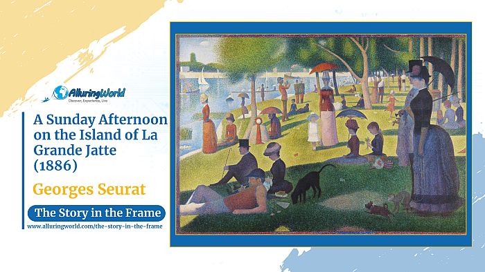 A Sunday Afternoon on the Island of La Grande Jatte by Georges Seurat - Horizontal - The Story in the Frame