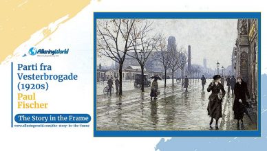Parti fra Vesterbrogade by Paul Fischer - Horizontal - The Story in the Frame