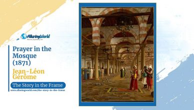 Prayer in the Mosque by Jean-Léon Gérôme - Vertical - The Story in the Frame